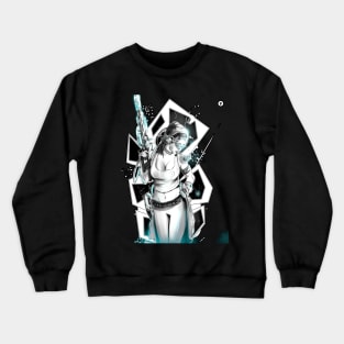 Warrior woman sci-fi Crewneck Sweatshirt